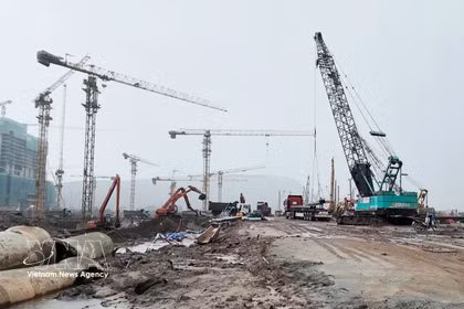 Строительная площадка Центра проведения саммита АТЭС в специальной зоне Фукуок провинции Анзянг. Фото: ВИА