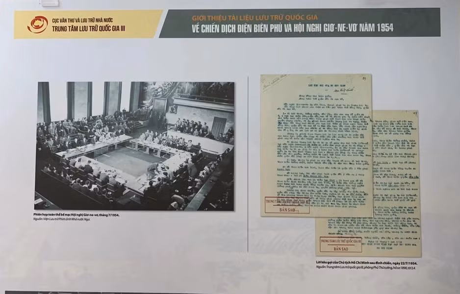 Национальный архивный центр III будет координировать свои действия с соответствующими подразделениями для организации экспозиций, выставок и публикаций книг, связанных с кампанией Дьенбьенфу и Женевской конференцией. (Фото: ВИА)