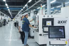 Компания Wistron Infocomm Vietnam Co., Ltd. является предприятием с ПИИ, инвестировавшим в промышленный парк Донгван III провинции Ниньбинь с 2021 года и обеспечивающим рабочими местами более 12 800 работников. Фото: ВИА