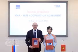 Церемония подписания Соглашения о сотрудничестве между ВИА и ТАСС (Российская Федерация). (Фото: ВИА)