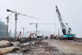 Строительная площадка Центра проведения саммита АТЭС в специальной зоне Фукуок провинции Анзянг. Фото: ВИА
