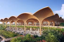 Общий вид аэропорта Techo International Airport. (Фото: Интернет)