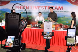 Прямая трансляция (livestream) по продвижению особой сельскохозяйственной продукции провинции Лайтяу на церемонии открытия серии мероприятий в сфере электронной коммерции «Повышаем статус особой продукции Лайтяу», приуроченных к Празднику независимости 2026 года. Фото: ВИА