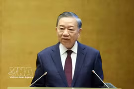Генеральный секретарь, Президент государства То Лам выступает с руководящими указаниями. Фото: ВИА