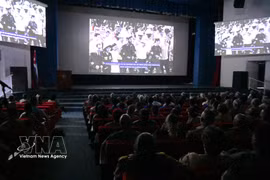 Церемония премьеры шестой серии документального цикла «Два сердца, бьющиеся в унисон» под названием «Фидель Кастро — Хо Ши Мин: революционное видение» в столице Гаване 9 сентября 2026 года. Фото: ВИА