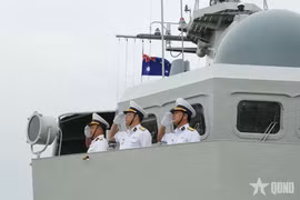 Корабль 016 "Куанг Чунг" прибыл в порт Кунаввара в Австралии. (Фото: qdnd.vn)