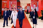 Генеральный секретарь ЦК КПВ То Лам прибыл в Национальный конференц-центр в Ханое. (Фото: ВИА)