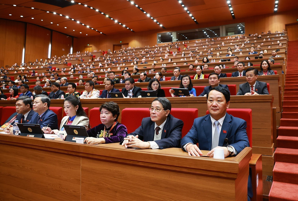 Делегация партийной организации провинции Туенкуанг участвует в съезде. (Фото: ВИА)