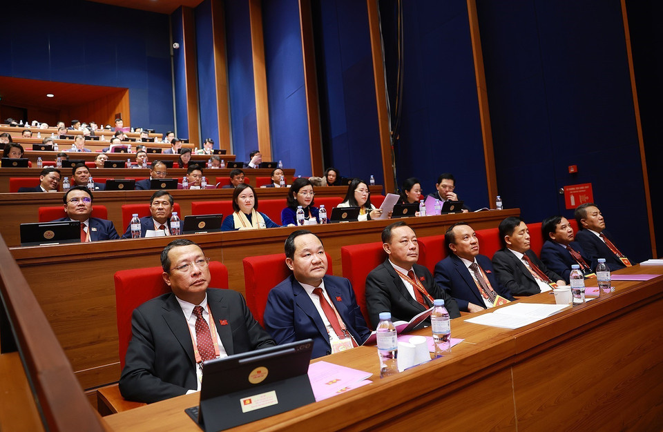 Делегация партийной организации провинции Нгеан. (Фото: ВИА)