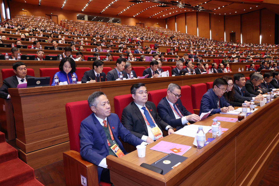 Делегация партийной организации Правительства участвует в съезде. (Фото: ВИА)