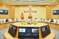 Общий вид видеопереговоров (Фото: moit.gov.vn)