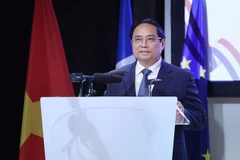Премьер-министр Вьетнама Фам Минь Тьинь принял участие во вьетнамско-французском бизнес-форуме (Фото: ВИА)