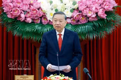 Генсек и Президент То Лам выступает с руководящими указаниями на мероприятии (Фото: ВИА)