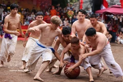 Фестиваль борьбы за мяч Тхюи-линь — укрепление духа боевых традиций народа