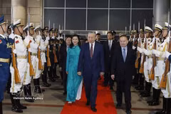 Церемония проводов Генсекретаря, Президента То Лама и его супруги на Западном железнодорожном вокзале Пекина, столица Пекина (Фото: ВИА)