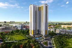 Жилой многоквартирный дом, построенный компанией BCONS Group в районе Биньтханг города Зиан провинции Биньзыонг (Фото: ВИА)