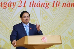 Премьер-министр Фам Минь Тьинь председательствовал на 18-м заседании Национального руководящего комитета по борьбе с ННН-промыслом (Фото: ВИА)