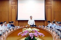 Генсек То Лам, глава Центрального руководящего комитета по развитию науки, технологий, инноваций и цифровой трансформации, выступает (Фото: ВИА) 