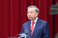 Генсек То Лам выступает на 2-ом пленуме ЦК КПВ XIV созыва (Фото: ВИА)