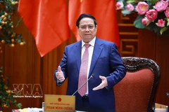 Премьер-министр Фам Минь Тьинь: регулировать цены на нефтепродукты на основе гармонизации интересов государства, населения и бизнеса (Фото: ВИА)