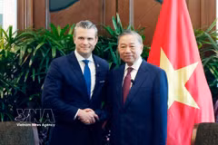 Генсек, Президент То Лам принял министра войны США Пита Хегсета (Фото: ВИА) 