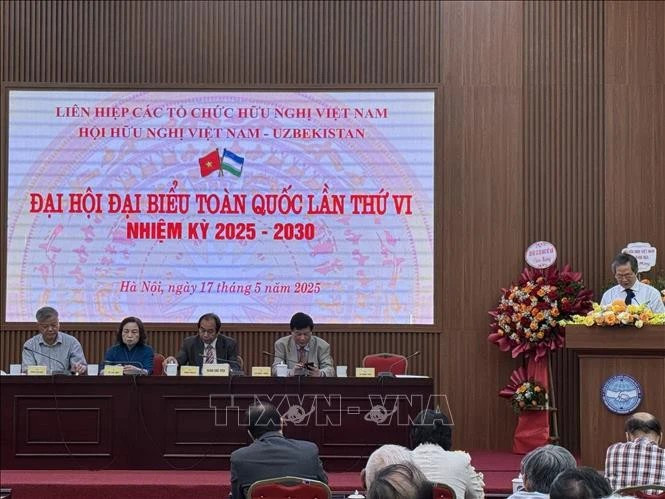 В Ханое состоялся шестой национальный конгресс Общества узбекско-вьетнамской дружбы на период 2025-2030 гг. (Фото: ВИА)