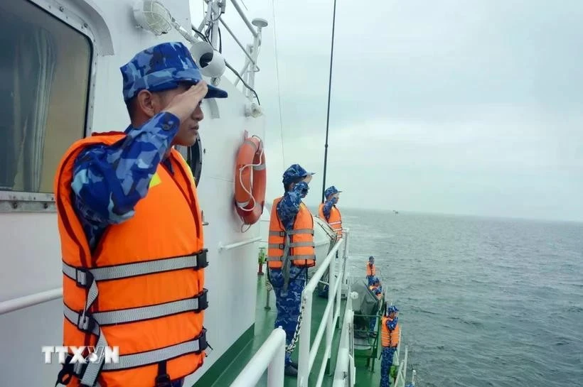 Береговая охрана Вьетнама патрулирует в северных водах Тонкинского залива. (Фото: ВИA)