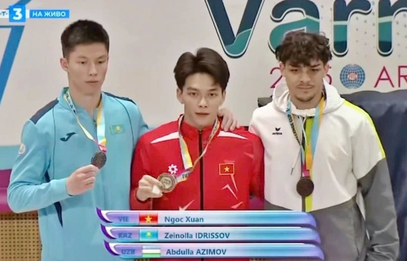 Вьетнамская спортсменка завоевала золото на Кубке мира по спортивной гимнастике 2025 FIG (Фото: qdnd.vn) 