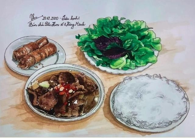 Картина Тху Ханг из проекта «Вкусы Ханоя». 