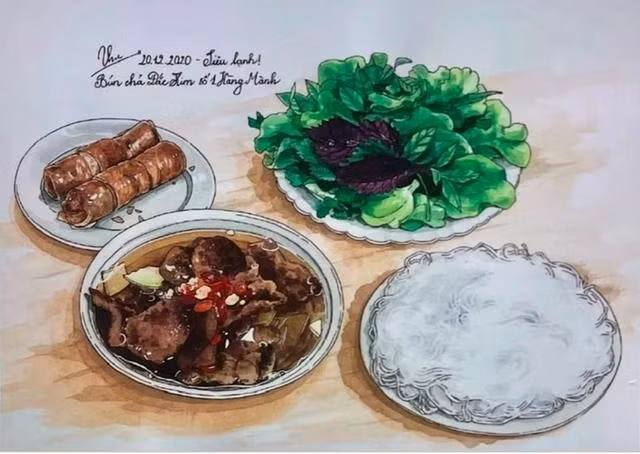 Картина Тху Ханг из проекта «Вкусы Ханоя». 