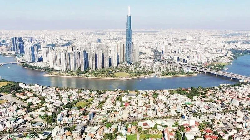 Уголок города Хошимин, вид сверху (Фото: nhandan.vn)