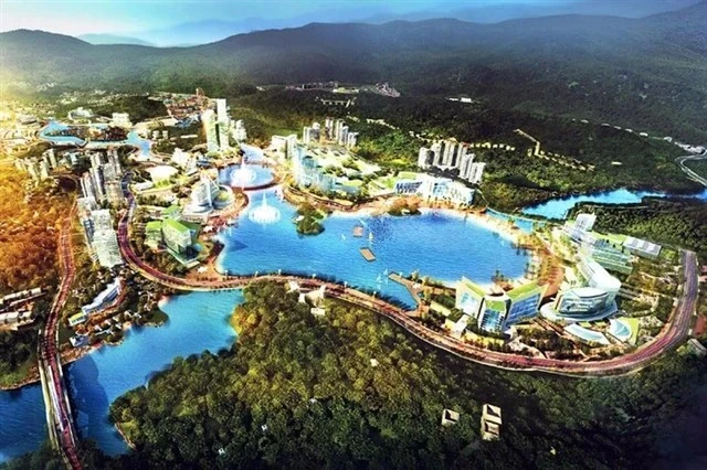 Перспектива проекта казино Вандон в провинции Куангнинь. (Фото: tuoitre.vn)