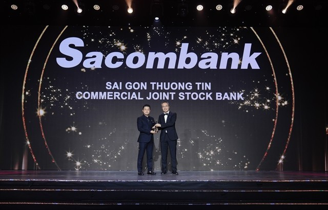 Пятый год подряд Sacombank был признан “Лучшей компанией для работы в Азии в 2025 году” по версии HR Asia. (Фото любезно предоставлено Sacombank)
