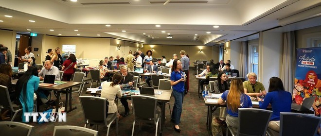 Программа включает деловые встречи в формате «business-to-business» (B2B) для стимулирования сотрудничества между вьетнамскими и австралийскими предприятиями. (Фото: ВИА) 