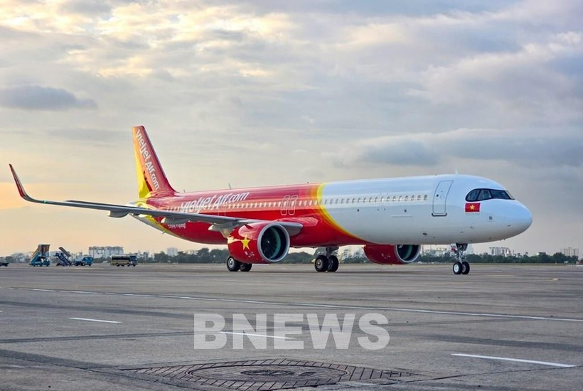 Самолёт авиакомпании Vietjet Air (Иллюстрационное фото: ВИА) 
