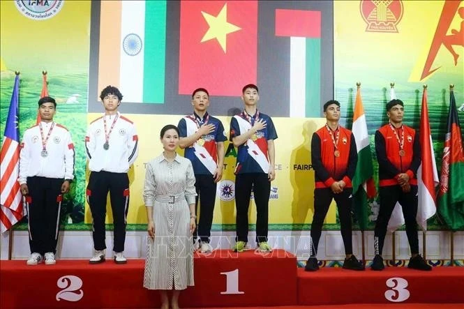 Вьетнам претендует на первое место в общем зачете чемпионата Азии по муай-тай 2025 года. (Фото: ВИA)