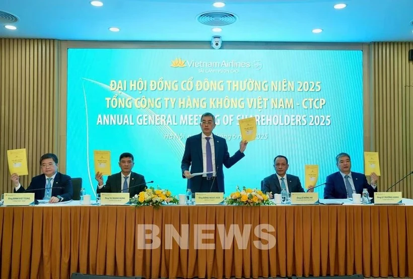 Собрание акционеров авиакомпании Vietnam Airlines 25 июня (Фото: ВИA)