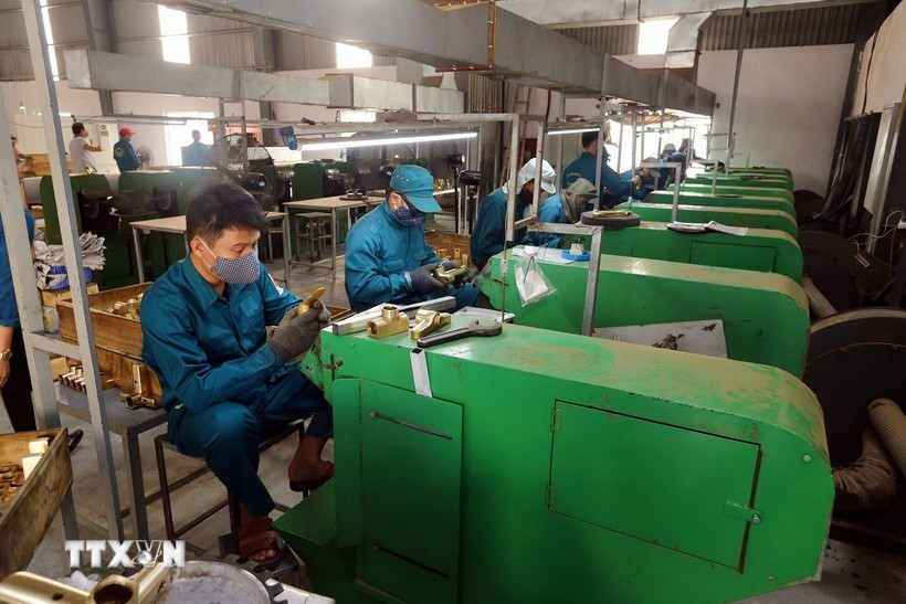 Производственная линия на предприятии TDV Vietnam Manufacturing and Trading Group Co., Ltd, расположенном в промышленном парке VSIP Nghe An. (Фото: ВИA)