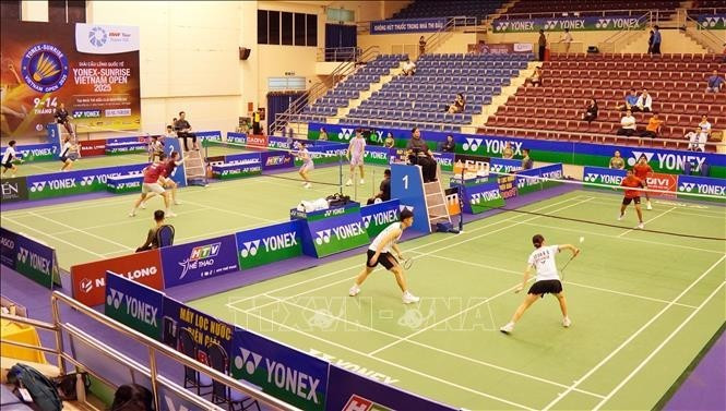 Матчи на Yonex-Sunrise Vietnam Open 2025. (Фото: ВИA)
