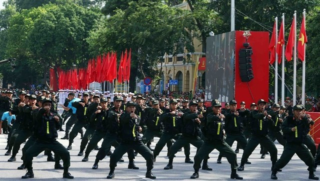 На мероприятии выступает народная команда по боевым искусствам общественной безопасности. (Фото: ВИA)