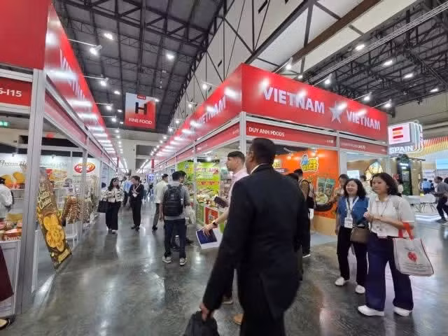 Вьетнамские стенды на недавней торговой ярмарке в Бангкоке, Таиланд. (Фото: VNS/ВИА) 
