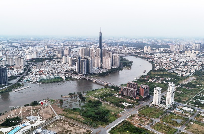 Один из видов города Хошимина. (Фото: ВИА)