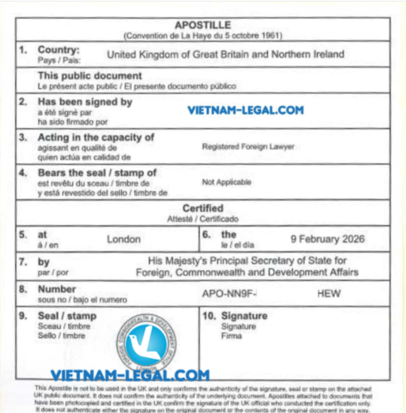 Вьетнам утвердил план реализации Гаагской конвенции об апостиле