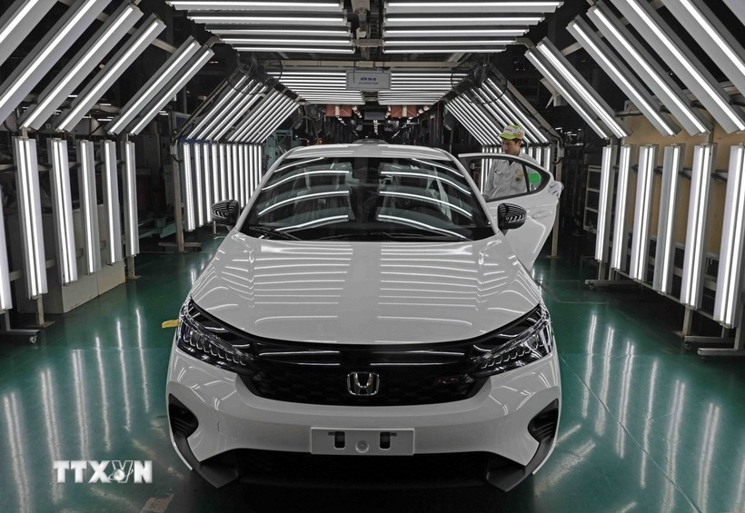 Автомобили, произведённые на заводе Honda в Фукйене провинции Футхо. (Фото: ВИА) 