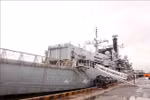 Корабль HMS Richmond Королевских ВМС Великобритании прибыл в порт Хошимина. (Фото: ВИА)