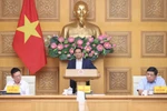 Премьер-министр Фам Минь Тьинь провёл рабочую встречу с Консультативным советом по политике. (Фото: ВИА)