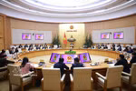 Постоянный состав Правительства проводит заседание по оценке ситуации в период Тэта Бинь Нго. (Фото: ВИА)