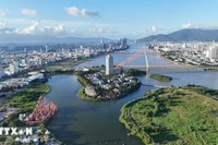 Вид с воздуха на реку Хан в городе Дананг (Фото: ВИA)