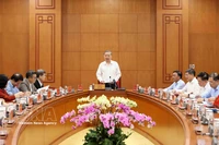 Генсек То Лам, глава Центрального руководящего комитета по профилактике и борьбе с коррупцией, расточительством и негативными явлениями, выступает (Фото: ВИА)