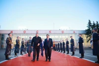 Церемония проводов Премьер-министра Фам Минь Тьиня в аэропорту Внуково-2, Москва (Фото: ВИА)